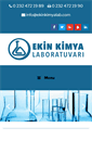 Mobile Screenshot of ekinkimyalab.com